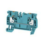 Weidmuller A Series Blue DIN Rail Terminal Block, 2.5mm², Single-Level, Push In Termination