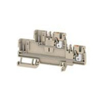 Weidmuller A Series Beige DIN Rail Terminal Block, 2.5mm², Double-Level, Push In Termination