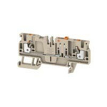 Weidmuller A Series Beige DIN Rail Terminal Block, 2.5mm², Single-Level, Push In Termination