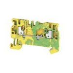Weidmuller A Series Green/Yellow DIN Rail Terminal Block, 1.5mm², Single-Level, Push In Termination