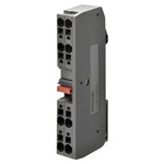 Omron XW6T Series Yellow DIN Rail Terminal Block, 0.08 → 1.5mm², Screw Termination