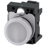 Siemens, SIRIUS ACT White LED Indicator, 22mm Cutout, Round
