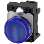 Siemens, SIRIUS ACT Blue LED Indicator, 22mm Cutout, Round
