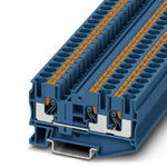 Phoenix Contact PT 6 Series Blue Feed Through Terminal Block, 0.5 → 10mm², Push In Termination, ATEX, IECEx