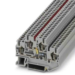 Phoenix Contact STTB Series Grey Component Terminal Block, Spring Clamp Termination