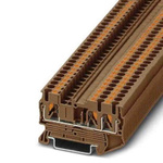 Phoenix Contact PT 2,5 Series Brown Feed Through Terminal Block, 0.14 → 4mm², Push In Termination, ATEX, IECEx