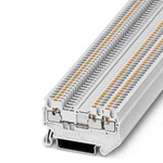 Phoenix Contact PT 1,5 Series White Feed Through Terminal Block, 0.14 → 1.5mm², Push In Termination, ATEX, IECEx