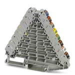 Phoenix Contact PTRV Series Grey Non-Fused DIN Rail Terminal, 0.14 → 2.5mm², Push In Termination
