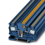 Phoenix Contact PTME Series Blue Test Disconnect Terminal Block, Push In Termination