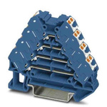 Phoenix Contact PTRV Series Blue Non-Fused DIN Rail Terminal, 0.14 → 2.5mm², Push In Termination