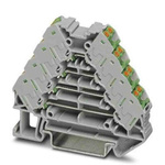 Phoenix Contact PTRV Series Grey Non-Fused DIN Rail Terminal, 0.14 → 2.5mm², Push In Termination