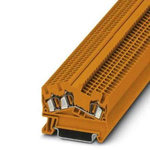 Phoenix Contact STS 2,5 Series Orange Feed Through Terminal Block, 0.08 → 4mm², Spring Clamp Termination, ATEX,