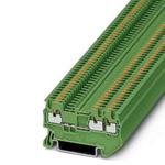 Phoenix Contact PT 1,5 Series Green Feed Through Terminal Block, 0.14 → 1.5mm², Push In Termination, ATEX, IECEx
