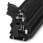 Phoenix Contact UT Series Black Fused DIN Rail Terminal, Single-Level, Fused