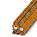 Phoenix Contact MPT 2,5 Series Orange Feed Through Terminal Block, 0.14 → 4mm², Push In Termination, ATEX, IECEx