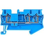 Siemens 8WH Series Blue Non-Fused DIN Rail Terminal, 2.5mm², Spring Clamp Termination