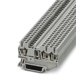 Phoenix Contact ST Series Grey DIN Rail Terminal Block, Spring Clamp Termination