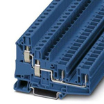 Phoenix Contact UT 6 Series Blue DIN Rail Terminal Block, 0.2 → 10mm², Screw Termination