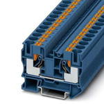 Phoenix Contact PT 10 Series Blue DIN Rail Terminal Block, 0.5 → 16mm², Push In Termination, ATEX, IECEx