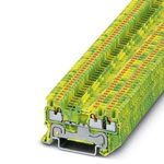 Phoenix Contact PT 1 Series Green, Yellow Component Terminal Block, 1.5mm², Push In Termination