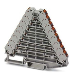 Phoenix Contact PTRV 8 /RD Series Grey DIN Rail Terminal Block, 0.14 → 2.5mm², Push In Termination