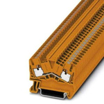 Phoenix Contact PTS 2.5 OG Series Orange Feed Through Terminal Block, 0.14 → 4mm², Push In Termination, ATEX,