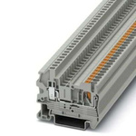 Phoenix Contact PTU 2.5 Series Grey Feed Through Terminal Block, 0.14 → 4mm², Push In Termination