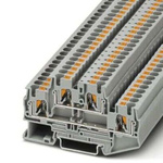 Phoenix Contact PTTB 4 WH Series White Double Level Terminal Block, 0.2 → 6mm², Push In Termination, ATEX, IECEx