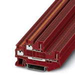 Phoenix Contact PTTB 1.5/S/2P RD Series Red Double Level Terminal Block, 0.14 → 1.5mm²