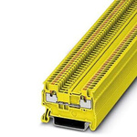 Phoenix Contact PT 1 Series Yellow Feed Through Terminal Block, 0.14 → 1.5mm², Push In Termination, ATEX, IECEx