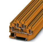 Phoenix Contact 5-R20K/O-U, STTB 2 Series Orange Component Terminal Block, 0.08 → 4mm², Spring Cage Termination