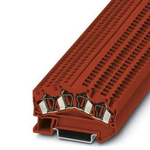 Phoenix Contact STS 4-QUATTRO Series Red Feed Through Terminal Block, 0.08 → 6mm², Spring Cage Termination, ATEX