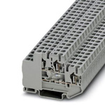 Phoenix Contact STTB 2.5-PT100 MD Series Grey Double Level Terminal Block, 0.08 → 4mm²