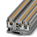 Phoenix Contact PT 6 Series Grey Component Terminal Block, 10mm², Push In Termination, ATEX, IECEx