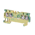 Rockwell Automation 1492-P Series Green/Yellow Feed Through Terminal Block