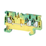 Rockwell Automation 1492-P Series Green/Yellow Feed Through Terminal Block