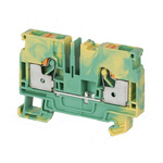 Rockwell Automation 1492-P Series Green/Yellow Feed Through Terminal Block