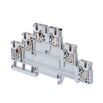 Rockwell Automation 1492-P Series Grey DIN Rail Terminal Block