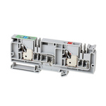 Rockwell Automation 1492-P Series Grey DIN Rail Terminal Block, 10mm², Push In Termination, ATEX