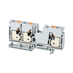 Rockwell Automation 1492-P Series Blue DIN Rail Terminal Block, 10mm², Push In Termination, ATEX