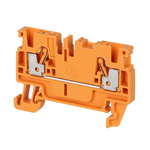 Rockwell Automation 1492-P Series Orange DIN Rail Terminal Block, 2.5mm², Push In Termination, ATEX