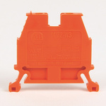 Rockwell Automation 1492-W Series Orange Feed Through Terminal Block, Screw Termination