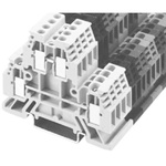Rockwell Automation 1492-W Series Grey Feed Through Terminal Block, Screw Termination