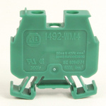Rockwell Automation 1492-W Series Green Feed Through Terminal Block, Screw Termination