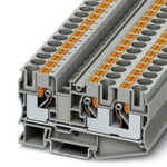Phoenix Contact PT 10 Series Grey Component Terminal Block, 16mm², Push In Termination, ATEX, IECEx