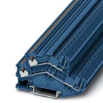 Phoenix Contact PTTBS 1.5/S/2P BU Series Blue Double Level Terminal Block, 0.14 → 1.5mm², Push In Termination