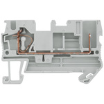 Siemens 8WH5100 Series Grey DIN Rail Terminal Block, 4mm², Spring Termination