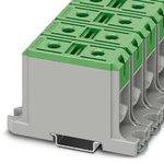 Phoenix Contact UBAL Series Green DIN Rail Terminal Block, 95mm², Single-Level, Screw Termination