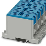 Phoenix Contact UBAL 95 BU Series Blue High Current Connector, 16mm², Single-Level, Screw Termination