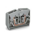 Wago 264 Series Orange End Terminal Block, 2.5mm², Single-Level, Cage Clamp Termination